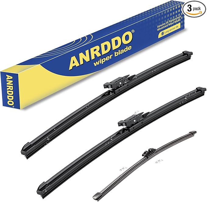 3 wipers Replacement For 2013-2017 2018 2019 Ford Escape 2012-2018 Ford Kuga 2013-2017 Ford Fusion Windshield Wiper Blades Set - Original Equipment 28"+28"+11" (Set of 3) Pinch Tab