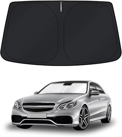 KUST Windshield Sun Shade for Mercedes-Benz C-Class 2008-2014 Window Shade Sun Visor Cover Foldable Blocks UV Rays Keep Your Car Cooler