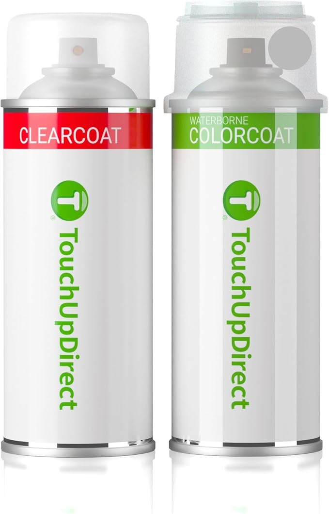 TouchUpDirect 1J6 Elemental Silver Metallic Compatible with Toyota Exact Match Touch Up Paint Aerosol - Essential Kit