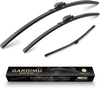 Replacement for BMW X2 2018-2023 Windshield Wiper Blade-3 Pieces of Car Front and Rear Window Wiper Blades