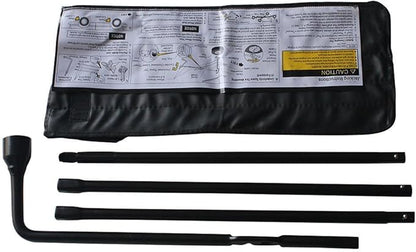 for Chevy Silverado 1500 /GMC Sierra 1500 Spare Tire Iron Tools Wrench Kit Replace 22969377 20782708 & Scissor Car Jack Wind Up Lift 2 Ton Capacity