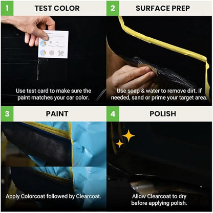 TouchUpDirect 1H5 Cement/Cement Gray Metallic for Toyota Exact Match Touch Up Paint Aerosol - Essential Package