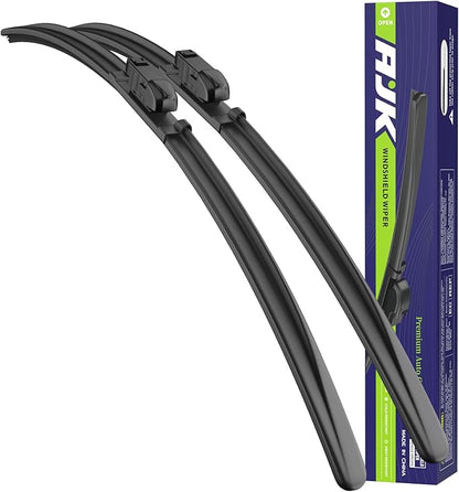 AJK Front Windshield Wiper for Mazda 6 2018 2019 2020 2021, Original Equipment Window Wipers Blades, Conventional, Vehicle Specific Fit, Pack of 2