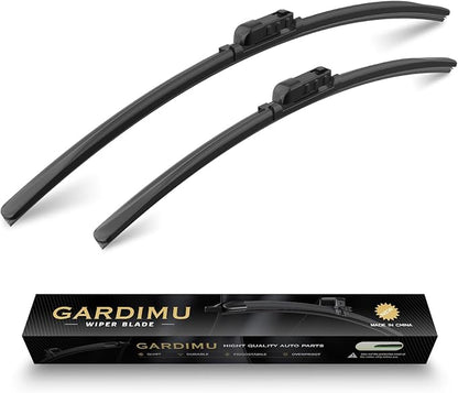 Front Windshield Wipers, 2-Piece Set for BMW 5 Series 530i 530e 540i M550i 2017 2018 2019 2020 2021 2022 2023 - Automotive Replacement Front Wiper Blades for Car Window