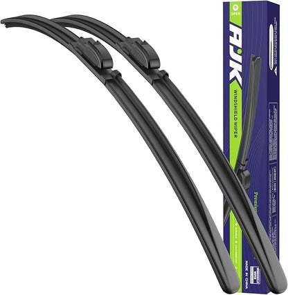 AJK Front Windshield Wiper for Honda Ridgeline 2017 2018 2019 2020 2021 2022 2023 2024, Original Equipment Window Wipers Blades, Conventional, Vehicle Specific Fit, Pack of 2
