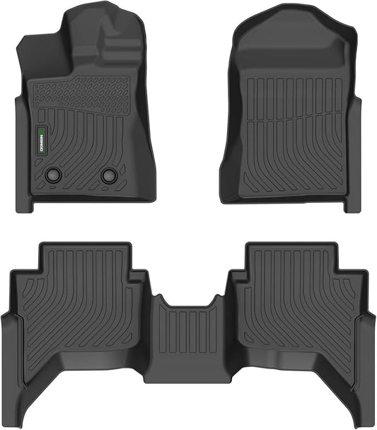 ANBINGO®-Floor Mats Custom for 2024 2025 Ford Ranger (SuperCrew Cab) All Weather for Ford Ranger Floor Mats Protection TPE Waterproof Ranger Car Floor Liners, for 2024 Ranger Accessories