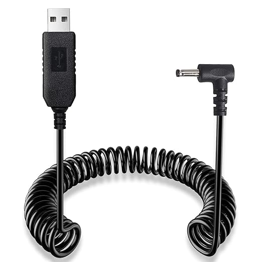 USB to DC3.5 Plug Radar Detector Power Cable, USB 5V-12V Power Cable Compatible with Cobra RAD 480i, 350, 380, Uniden DFR1, DFR3, DFR5, Whistler, & Radenso Pro M Radar Detectors (8.2FT Length)