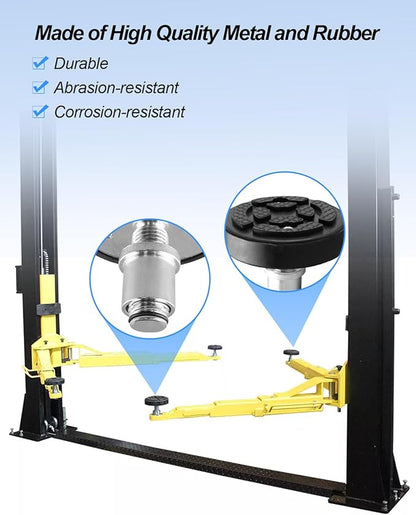 2 Pcs 35mm Car Lift Feet Pads Plus-High Heightening Rubber Feet Tray Fit for 2 Post Lift