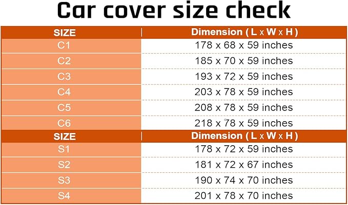 Car Covers for Automobiles All Weather Waterproof with Silver Stripe Design, Universal Fit Ford Mustang, Chevrolet Camaro, Toyota Camry, Honda Accord Civic, Nissan Altima,Tesla Model 3