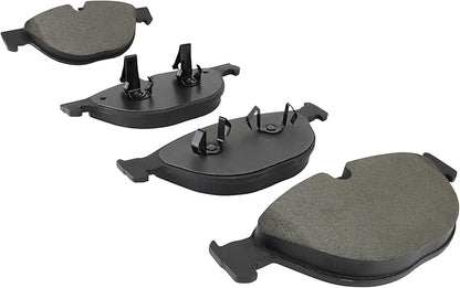 Premium Semi-Metallic Front Brake Pads (1001-1448M) Compatible with 2010-2019 Jaguar (XF/XFR/XFR-S/XJ/XJR/XJR575/XK/XKR/XKR-S)