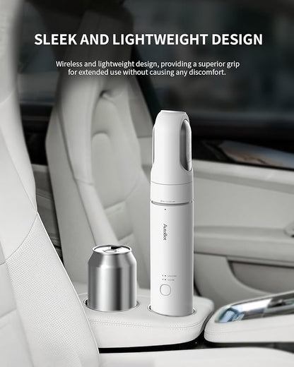 Car Vacuum Cleaner, 12,000PA Handheld Vacuum with Air Blower Inflator Pump Dust Buster, Car Vacuum with 30 Mins Runtime, 2H Fast Charge, Portable Vacuum for Car