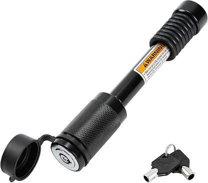 METOWARE Trailer Hitch Lock Hitch Receiver Lock Fits Class III IV and 2" 2-1/2" Receiver with 5/8" Dia 3-1/2” Long Pin and 8 Anti-Rattle Rubber O-Rings, for Trailer Truck Car Boat (1 Pack)