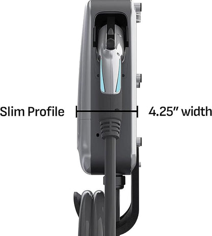Schumacher Electric 240V / 40A Level 2 EV Wall Charger - NEMA 6-50 Plug - with Universal SAE-J1772 Connector - Wi-Fi & Bluetooth Enabled - Weather-Resistant for Indoor or Outdoor Use - SEV1600P650
