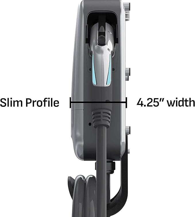Schumacher Electric 240V / 40A Level 2 EV Wall Charger - NEMA 14-50 Plug - with Universal SAE-J1772 Connector - Wi-Fi & Bluetooth Enabled - Weather-Resistant for Indoor or Outdoor Use - SEV1600P1450