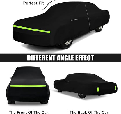 Waterproof Car Cover Compatible with Chevrolet Camaro 1982-2002 2 Door Coupe, Oxford Black All Weather Classic Car Covers with Inner Cotton for Snow Rain Paint Protection(RS SS Z28)