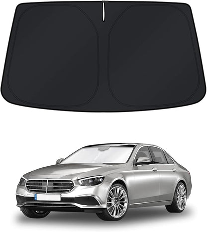 KUST Windshield Sun Shade for Mercedes-Benz S-Class 2015-2021 Window Shade Sun Visor Cover Foldable Blocks UV Rays Keep Your Car Cooler