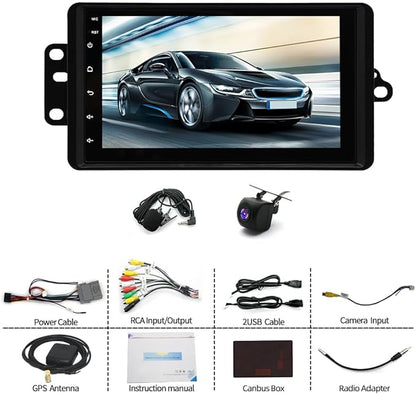 Car Radio for 2003 2004 2005 2006 Chevy Silverado 1500/2500/3500, 7" Car Stereo for Tahoe 2003-2006, GMC Sierra 1500/2500/3500 2003-2006, Yukon 2004-2006, Impala 2000-2005, GPS Navigator, Back Camera