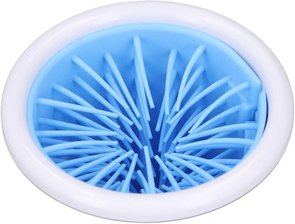 gernie Electric Pet Washer, 2000mAh USB Rechargeable Automatic Dog Washer 2 in 1 Portable Dog Foot Cleaner with Soft Brush for Small Medium Dogs s and Cats