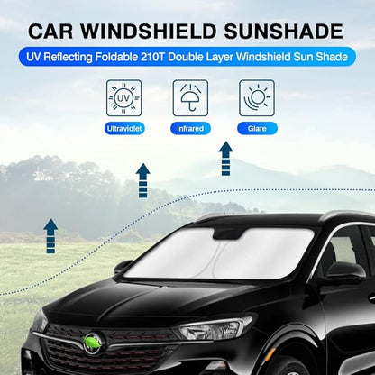 KUST Windshield Sun Shade for Buick Encore GX Accessories 2020-2025 2026 Sunshade Window Sun Visor Protector Foldable Blocks UV Rays Keep Your Car Cooler