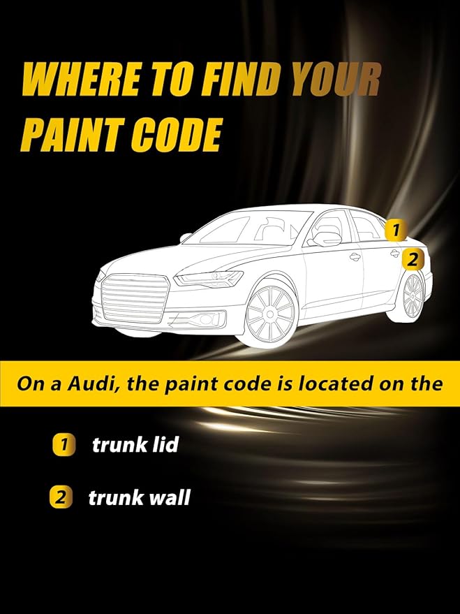 (LZ7S/6Y) Daytona Gray Pearl Touch Up Paint Compatible with Audi, Exact Match Car Paint Pen Automotive Scratch Repair Remover Kit Quick & Easy Solution for Vehicle Chips and Nicks