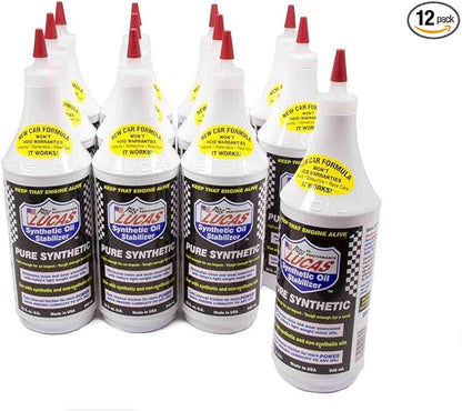 Lucas Oil 10130 Pure Synthetic Oil Stabilizer - 1 Quart (Pack of 12)