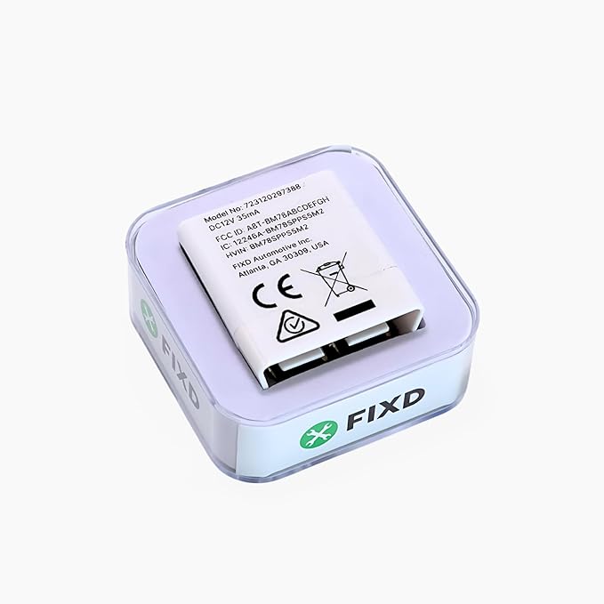 FIXD Bluetooth OBD2 Scanner for Car - Car Code Readers & Scan Tools for iPhone & Android - Wireless OBD2 Auto Diagnostic Tool to Check Engine & Fix All Cars & Vehicles ‘96 or Newer (1 Pack)
