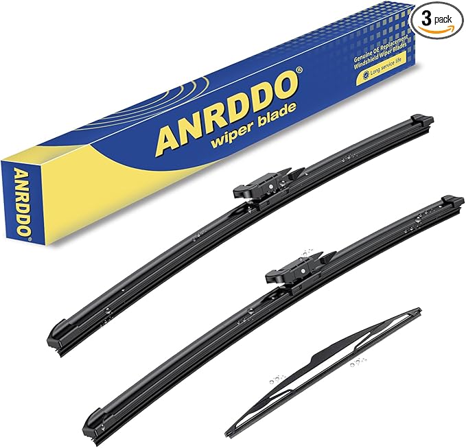 3 Wipers Factory Replacement For Ford Focus 2012 2013 2014 2015 2016 2017 2018 Original Equipment Replacement Windshield Wiper Blades Set 28"+28"+12" (Set of 3)