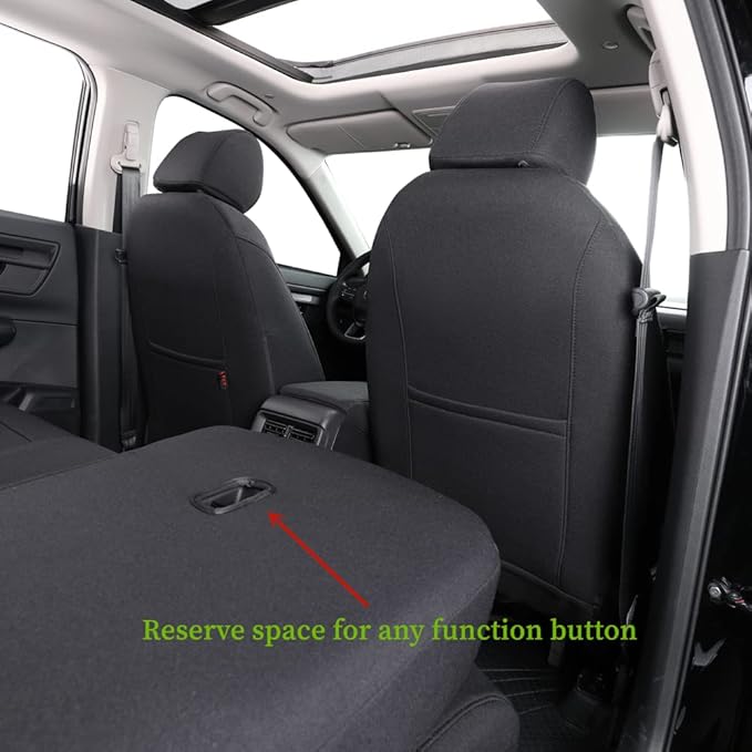 coverdream Custom Seat Covers Compatible with Select Honda CRV 2012 2013 2014 Models (Black,Full Set)