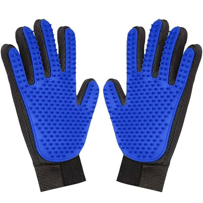 1 Pair Pet Grooming Glove,Gentle Deshedding Brush Glove Hair Remover Brush for Dogs,Cats & Horses with Long & Short Fur