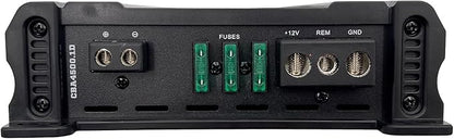 Orion Cobalt CBA4500.1D Monoblock 1-Channel Class D Amplifier for Car Subwoofer, 4500W, 2/4 Ohm Stable, Adjustable Low Pass & Subsonic Filter with Bass Boost, MOSFET Power Supply, Bass Knob Included