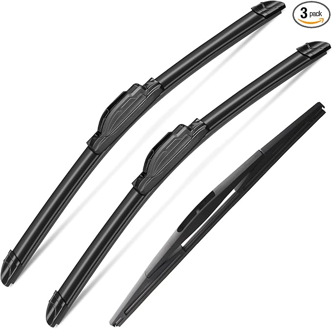 3 Wipers Set for Dodge Durango 2004-2009, Windshield Wiper Blades Original Equipment Replacement Front and Rear- 26"/21"/14C" (Pack of 3) J- HOOK