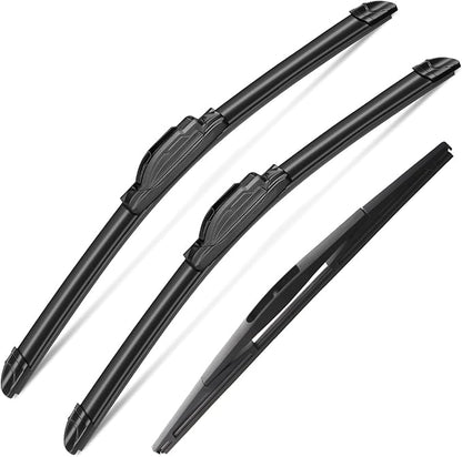 3Pcs Honda Fit Windshield Wipers for 2009-2020 Honda Fit, Original Equipment Automotive Replacement Windshield Wiper Blades for My Car- 28"/14"/14B" (Pack of 3) J- HOOK