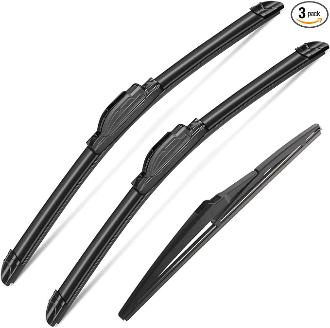 3Pcs Windshield Wiper Blades for Hyundai Tucson 2016-2020 2021,2007-2012 Mazda CX-7, Original Equipment Replacement Windshield Wiper Blades for My Car- 26"/16"/14A" (Pack of 3) J- HOOK
