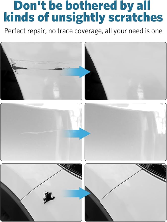 Oxford White(YZ/Z1/M6887) Touch Up Paint for Ford, Car Paint Scratch Repair Remover Pen Color Exact Match, Quick and Easy Fix Automotive Chips and Nicks Scuff