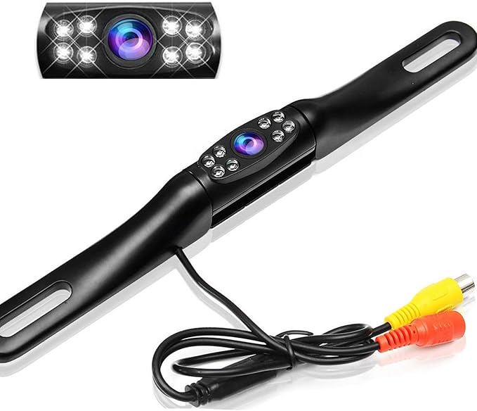 Kairiyard License Plate Backup Camera, Waterproof 170° View Rear View Reverse Camera Night Vision Back up Camera Systems for Cars Trucks Pickup SUVs Trailer