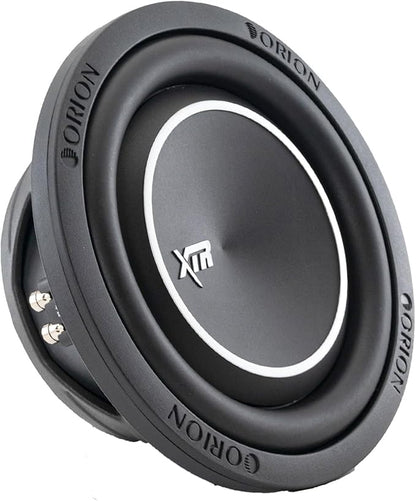 Orion XTR Series XTR8SWD4 Free Air Slim Shallow Mount 8” Car Subwoofer, 1200W Max Power, 300W RMS, Dual 4 Ohm, UV Coated Cone, NBR Surround – OEM Sub Replacement Compact for Lexus, BMW, Nissan, & More