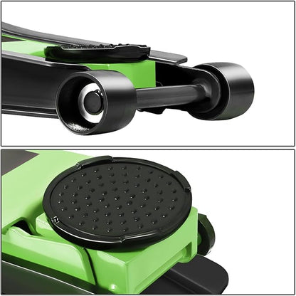 DNA MOTORING Low Profile Hydraulic Trolley Service/Floor Jack, 4 Ton (8000 lbs) Capacity, Lifting Range 4.5"-20", Green, TOOLS-00307-GR