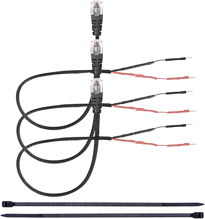 RJ11 Power Cord Compatible with Uniden Radar Mirror Wire Detectors,Model (3005201U) Fits R1 R3 R4 R7 R8 (3 Pack)