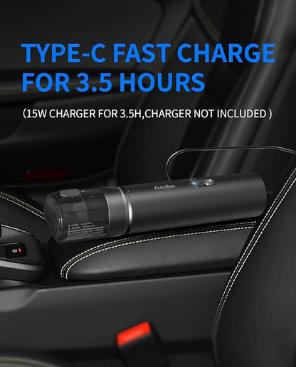 Car Vacuum, Handheld Vacuum Cleaner Blow & Suction 2 in 1, 20000PA High Power Car Vacuum Portable Cordless, Portable Vacuum for Car, 70 Mins Runtime, 3.5H Type-C Fast Charge, Home, Keyboard Cleaning