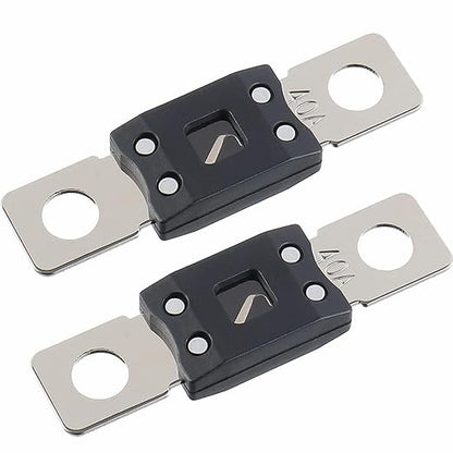 40A MEGA High Current Fuse - 40 Amp Bolt-on Fuse for Cars, Trucks, Construction Vehicles, Buses, Caravans (2 Pcs)