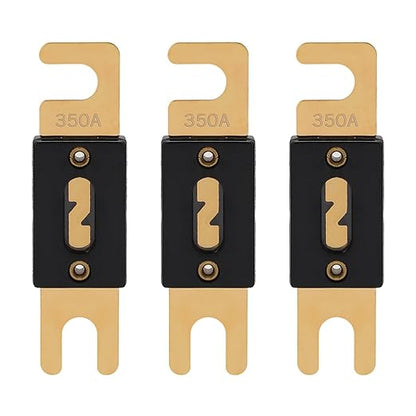 350A ANL Fuse 350 Amp Inline Blade Fuses 32V for Car Audio Inverter Automotive Stereo (Pack of 3 pcs)