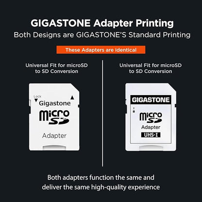 [5-Yrs Free Data Recovery] GIGASTONE 512GB Micro SD Card, 4K Camera Pro, A2 V30 for Smartphone, Gopro, Action Cams, 4K UHD Video Recording, R/W up to 150/120 MB/s, UHS-I U3 C10 Class 10 with Adapter