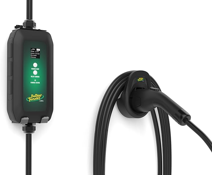 Battery Tender eCharge 32 AMP EV Charger - Level 1+2 Portable Electric Vehicle EV Car Charger - 022-3017-DL-WH
