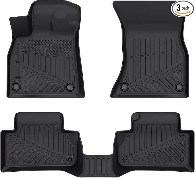 Cartist Floor mats Fit for 2018 2019 2020 2021 2022 2023 2024 Audi Q5/SQ5 5 Seating All Weather Floor Mats for Q5/SQ5 Accessories Heavy Duty TPE Odorless