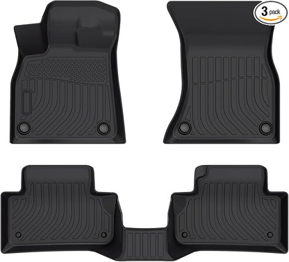 Cartist Floor mats Fit for 2018 2019 2020 2021 2022 2023 2024 Audi Q5/SQ5 5 Seating All Weather Floor Mats for Q5/SQ5 Accessories Heavy Duty TPE Odorless