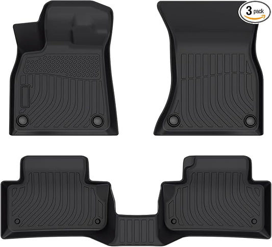 Cartist Floor mats Fit for 2018 2019 2020 2021 2022 2023 2024 Audi Q5/SQ5 5 Seating All Weather Floor Mats for Q5/SQ5 Accessories Heavy Duty TPE Odorless