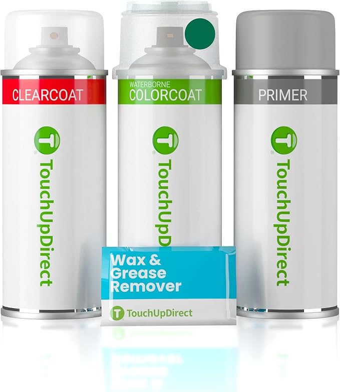 TouchUpDirect DAN Hakone Green Compatible with Toyota Exact Match Touch Up Paint Aerosol - Preferred Kit