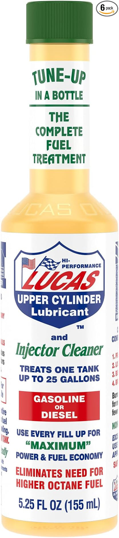 Lucas Oil 10020 Fuel Treatment - 5.25 Ounce (Pack of 6)