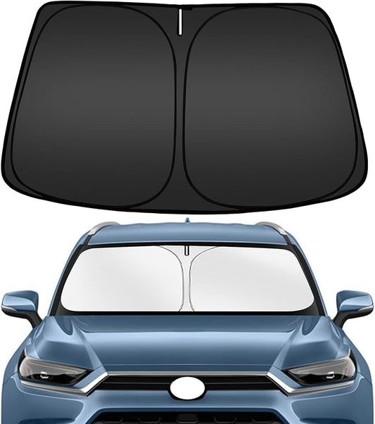 ARISMOTOR Windshield Sun Shade for Toyota Grand Highlander 2024-2025 2026, Custom Fit Foldable Front Window Sunshade Sun Visor Protector, Block UV Rays Keep Your Car Cooler