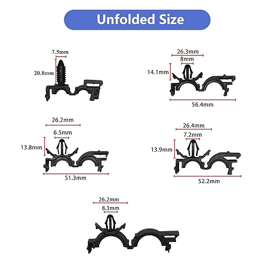 150pcs Wire Loom Clips Car Automotive Harness Routing Clips Assortment Kits - 10 Different Sizes Automotive Wire Routing Clips Replacement Auto Parts for Honda GM Mazda Jeep Wrangler Ford